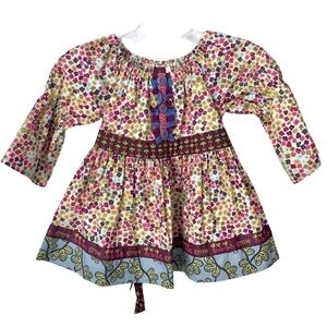 Matilda Jane Esmeralda Peasant Top Heart Soul Pride Character Counts “Grow” Sz 2